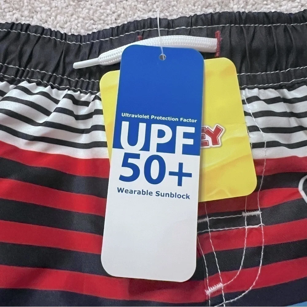 NWT Disney Junior Mickey swim trunks with UPF 50+ size 2T